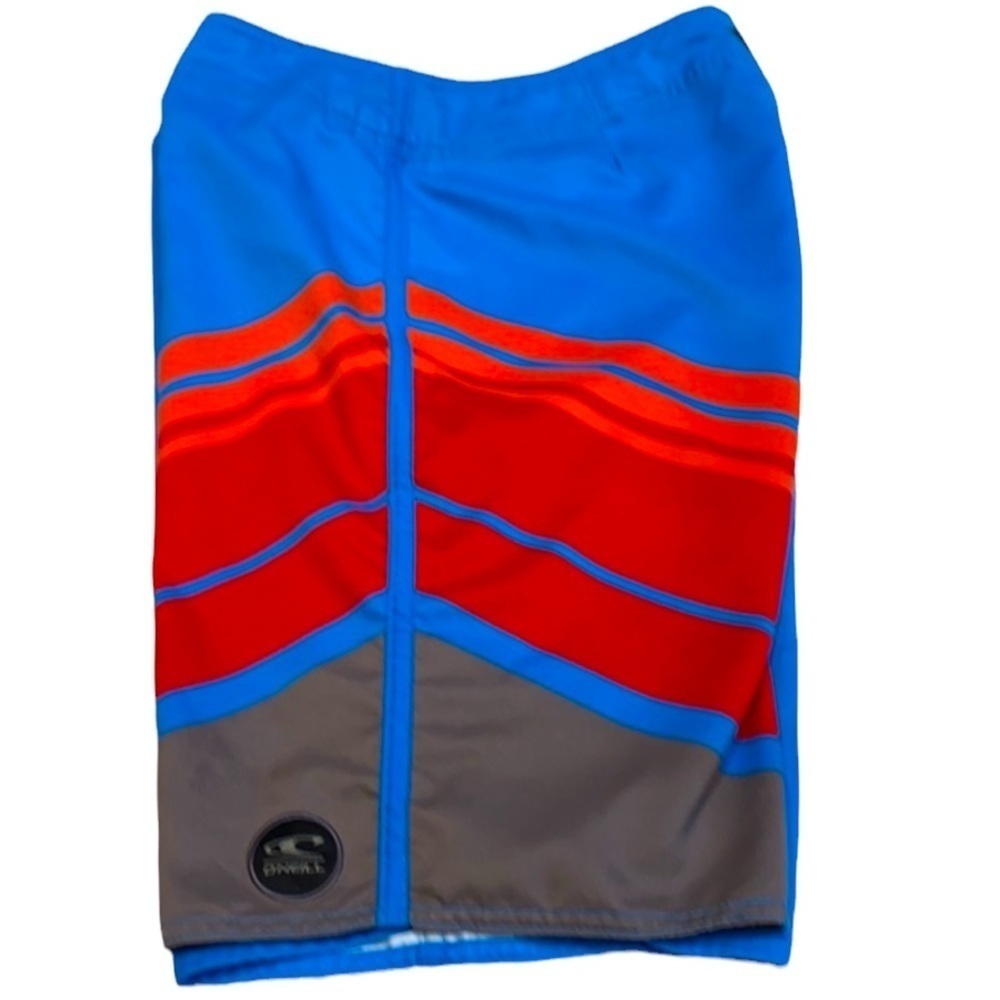 O’Neill Board Shorts Blue & Red SZ 34 - Picture 2 of 6